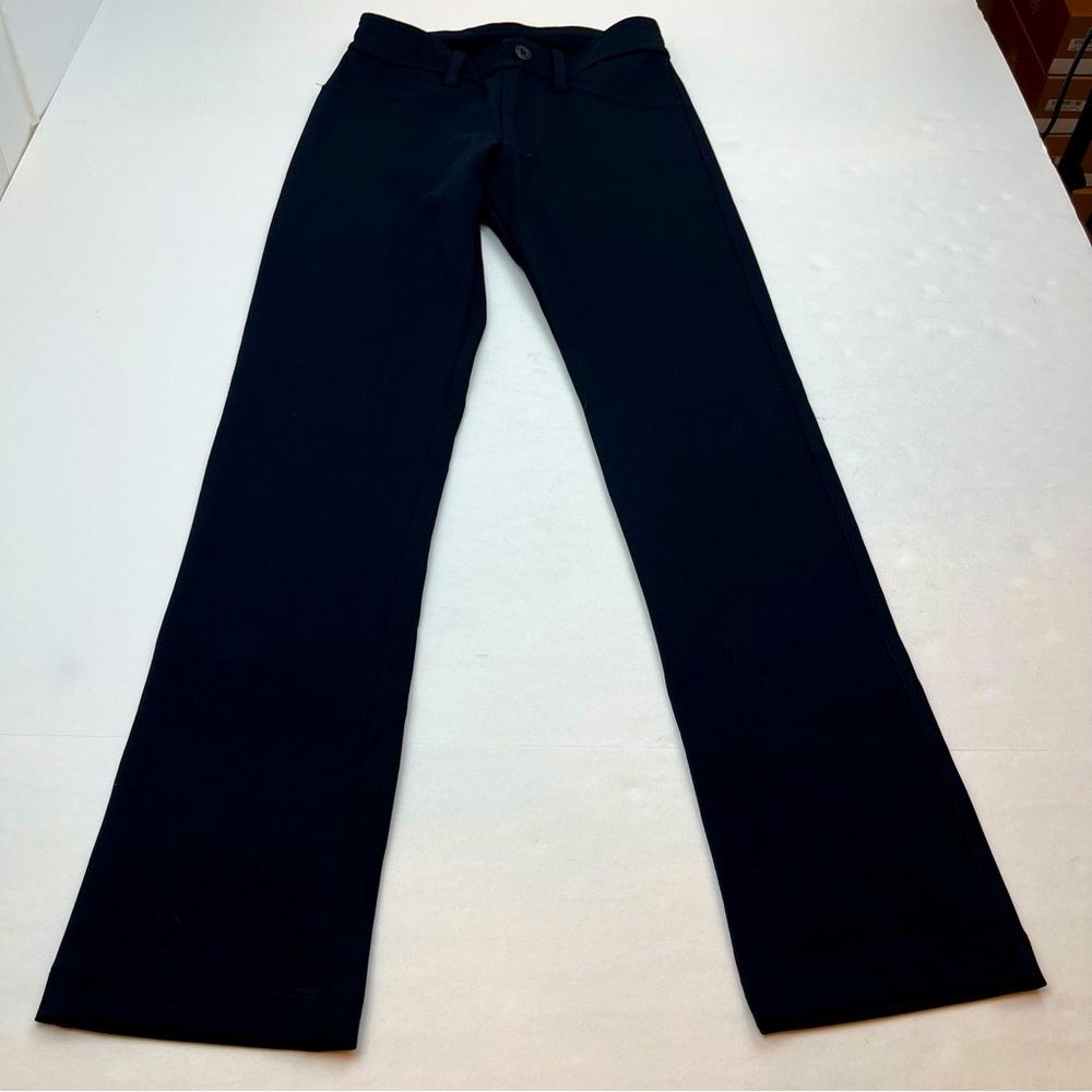 American Giant Ponte Pant Womens‎ Size 0 Black Pull On Stretch Back Pockets